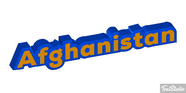 Afghanistan Text effect
