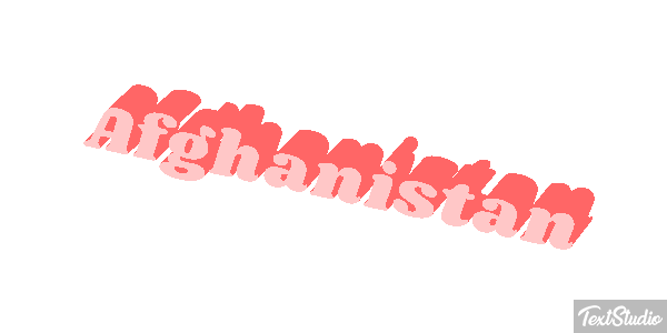 Afghanistan Text effect