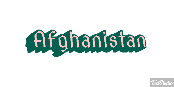 Afghanistan Text effect