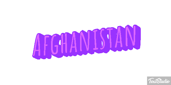 Afghanistan Text effect