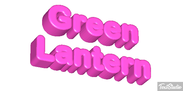 Green Lantern Efecto de texto
