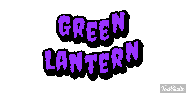 Green Lantern Efecto de texto