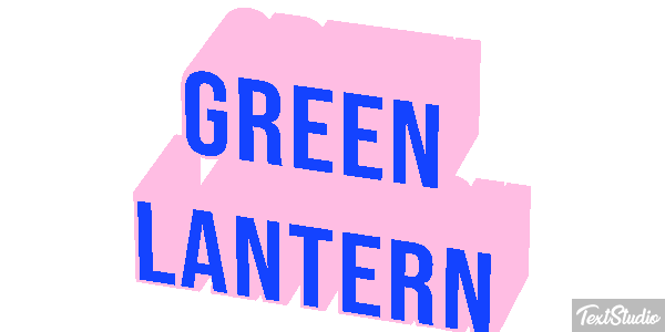 Green Lantern Efecto de texto