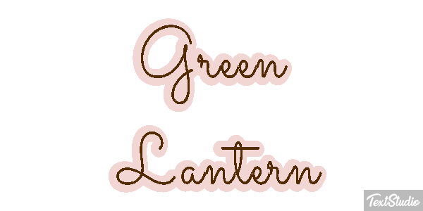 Green Lantern Efecto de texto