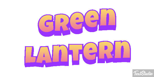 Green Lantern Efecto de texto