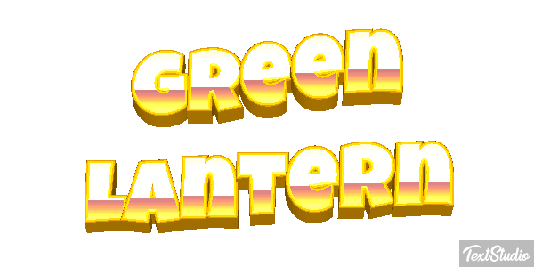 Green Lantern Efecto de texto