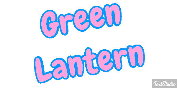 Green Lantern Efecto de texto