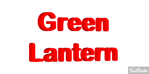 Green Lantern Efecto de texto