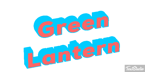 Green Lantern Efecto de texto