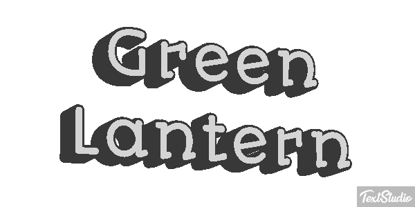 Green Lantern Efecto de texto