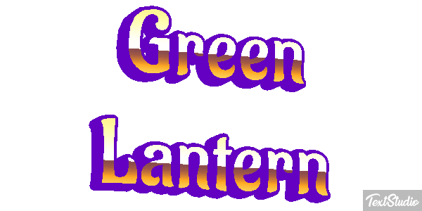 Green Lantern Efecto de texto