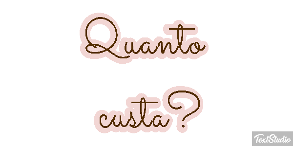 Quanto custa? テキスト効果