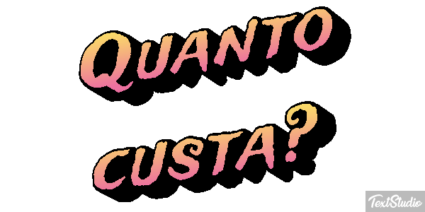 Quanto custa? テキスト効果