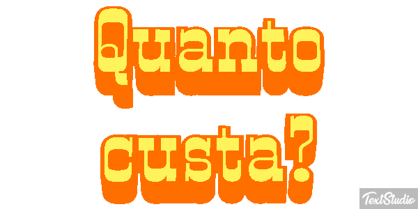 Quanto custa? テキスト効果