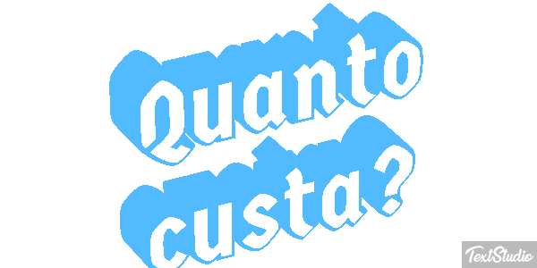 Quanto custa? テキスト効果