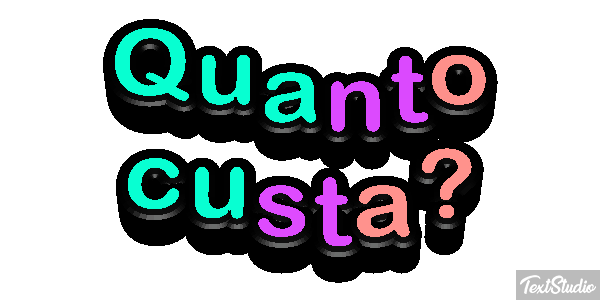Quanto custa? テキスト効果