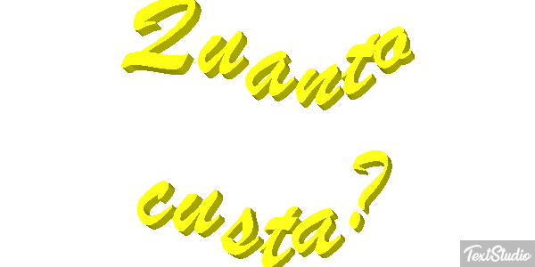 Quanto custa? テキスト効果