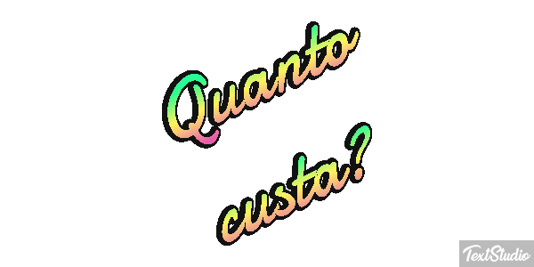 Quanto custa? テキスト効果