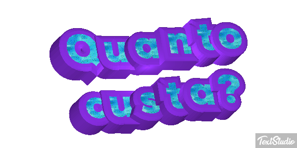 Quanto custa? テキスト効果