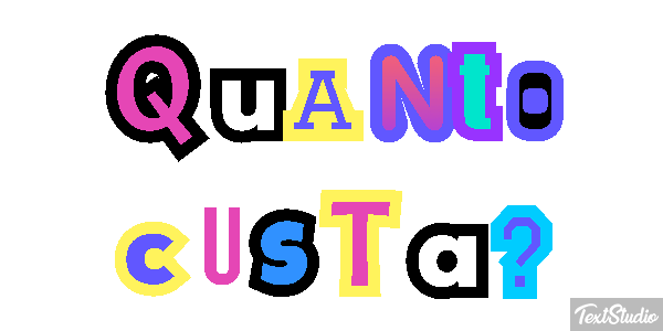 Quanto custa? テキスト効果