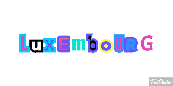 Luxembourg Text effect