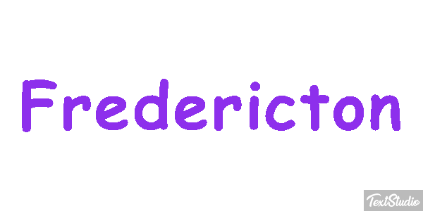 Fredericton Efekt tekstowy