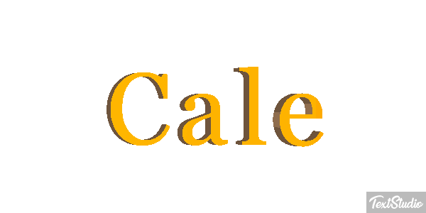 Cale Text effect