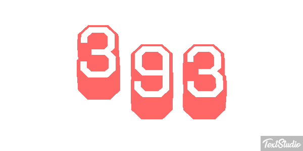 393 Text effect