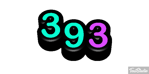 393 Text effect