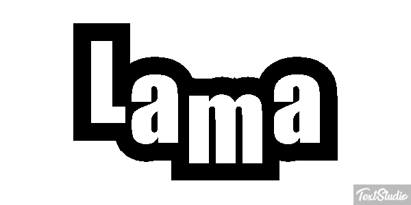 Lama Texteffekt