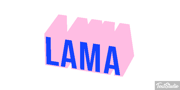 Lama Texteffekt