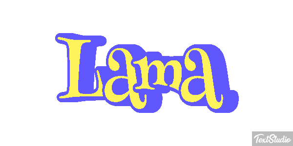 Lama Texteffekt