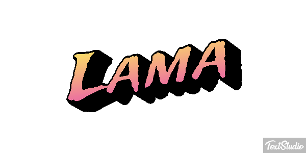 Lama Texteffekt