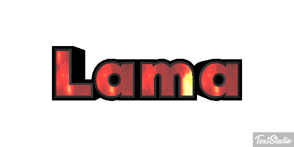 Lama Texteffekt