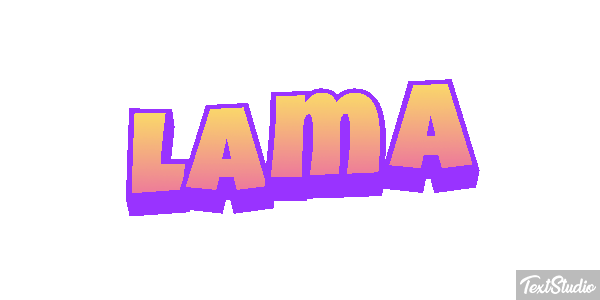 Lama Texteffekt