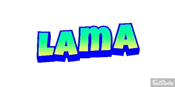 Lama Texteffekt