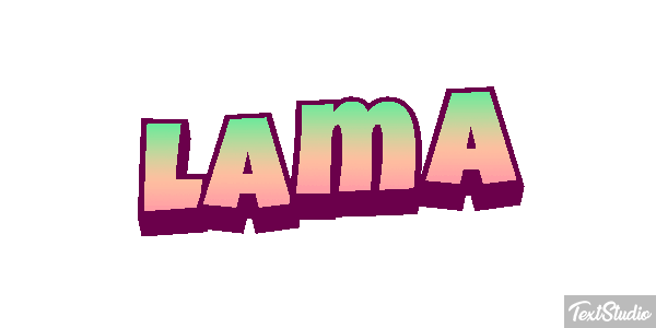 Lama Texteffekt
