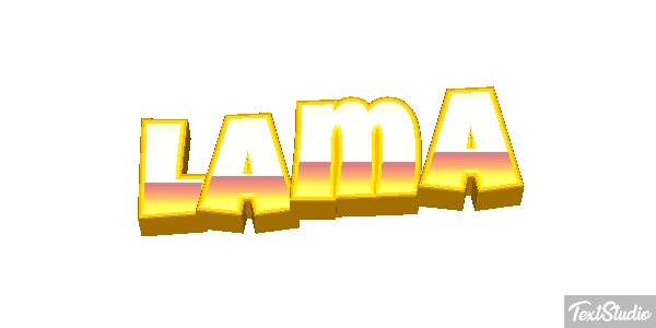 Lama Texteffekt