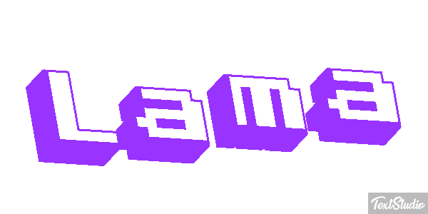 Lama Texteffekt