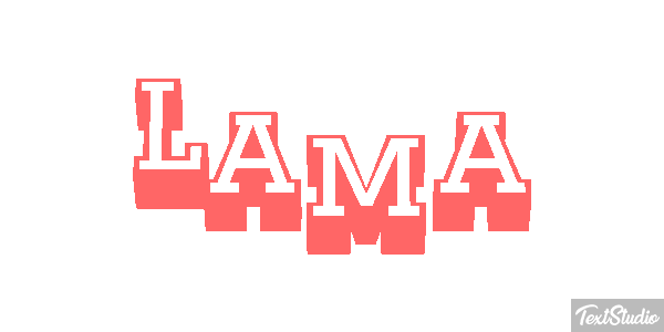 Lama Texteffekt