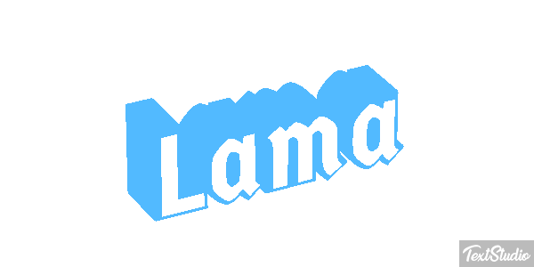 Lama Texteffekt