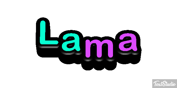 Lama Texteffekt