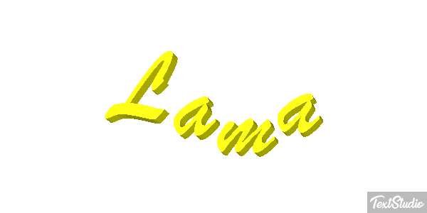 Lama Texteffekt
