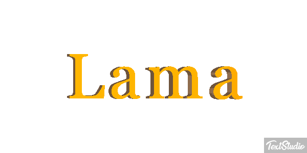 Lama Texteffekt