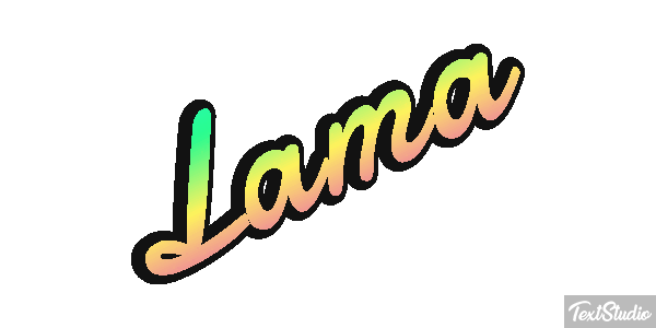 Lama Texteffekt