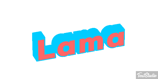 Lama Texteffekt