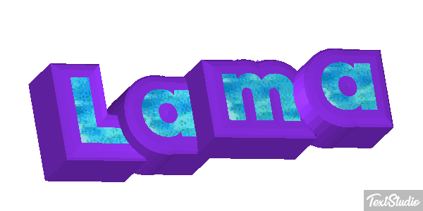 Lama Texteffekt