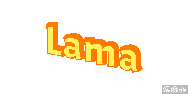 Lama Texteffekt