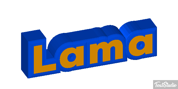 Lama Texteffekt
