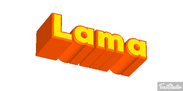 Lama Texteffekt